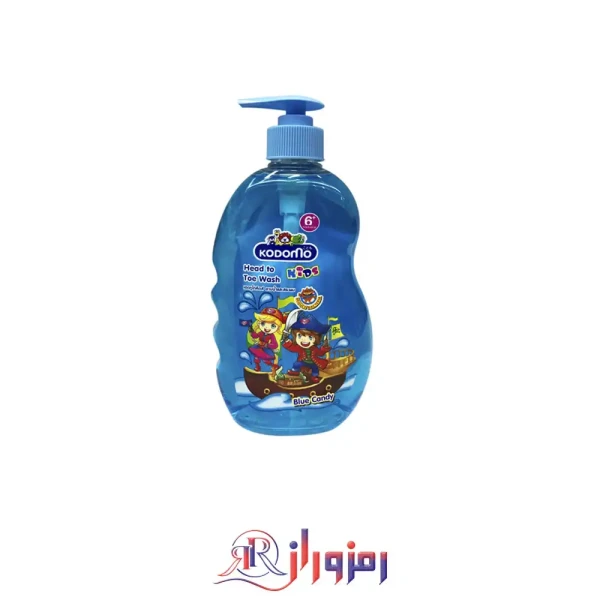 شامپو کودک کودومو kodomo مدل blue candy kids حجم 400 میل